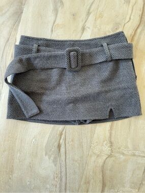 Tae Park Venus Skort in Twill Smoke